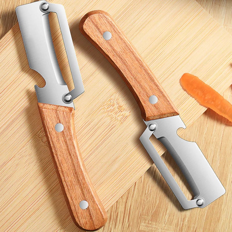 🏆 Last Day Special Price ! 🎉BUY 1 GET 1 FREE🎁 Thickened Stainless Steel Multi-Peeler – Heavy-Duty, Wide Blade, Bottle Opener 🍺