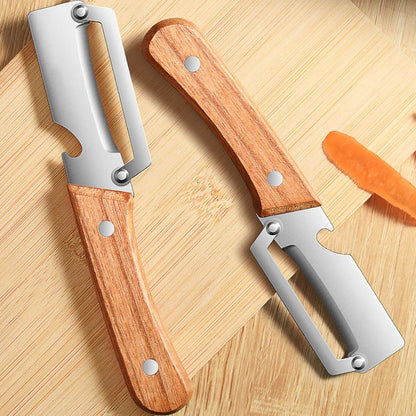 🏆 Last Day Special Price ! 🎉BUY 1 GET 1 FREE🎁 Thickened Stainless Steel Multi-Peeler – Heavy-Duty, Wide Blade, Bottle Opener 🍺