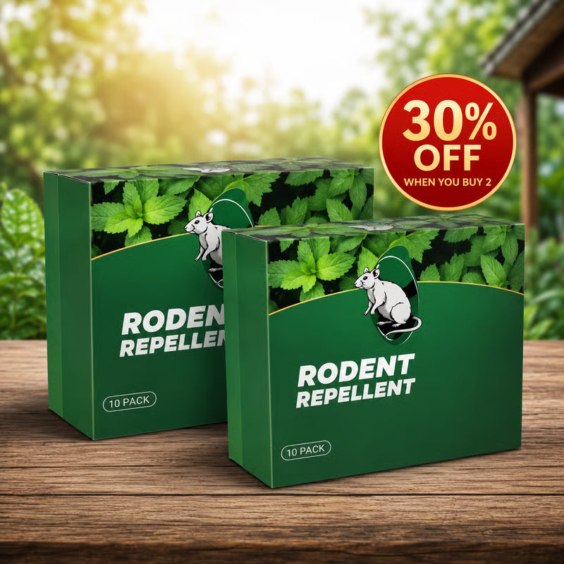 🦟 50% OFF NOW!🔇 🟢 Natural Peppermint Rodent Repellent Tablets – 10 Pack