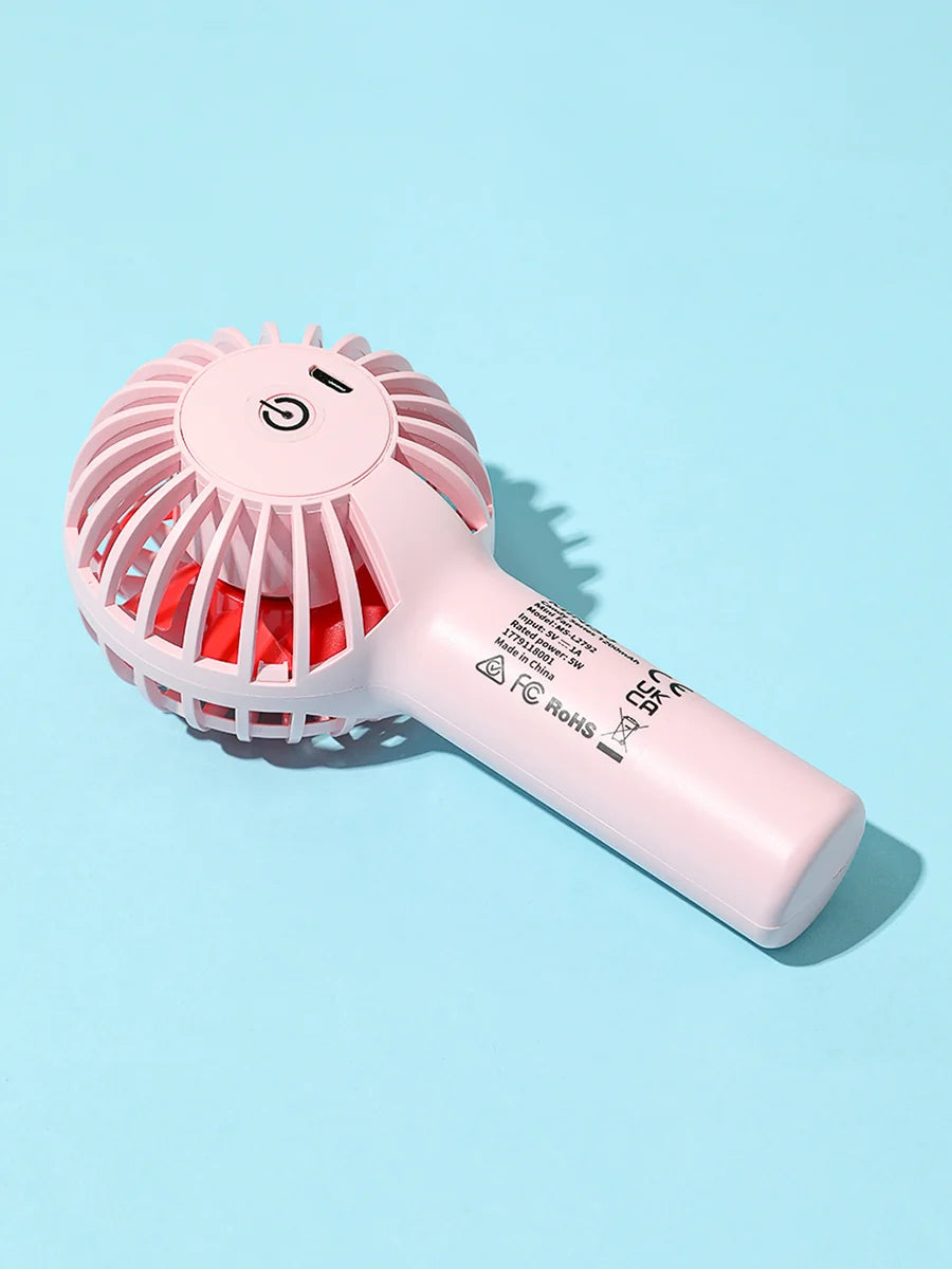 Candy Series 1200mAh Mini Fan (Pink)