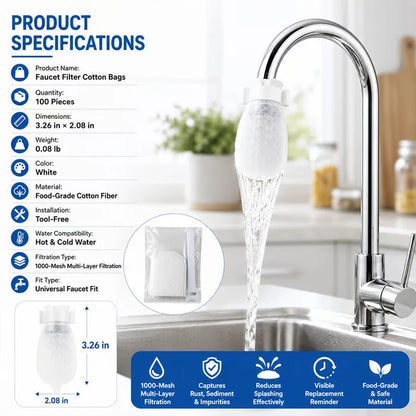 Universal, Splash-Proof Faucet Filter Set