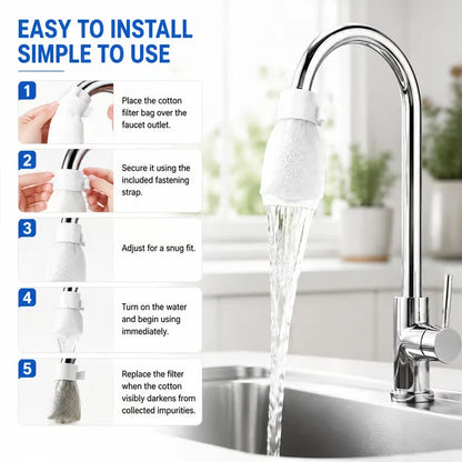 Universal, Splash-Proof Faucet Filter Set