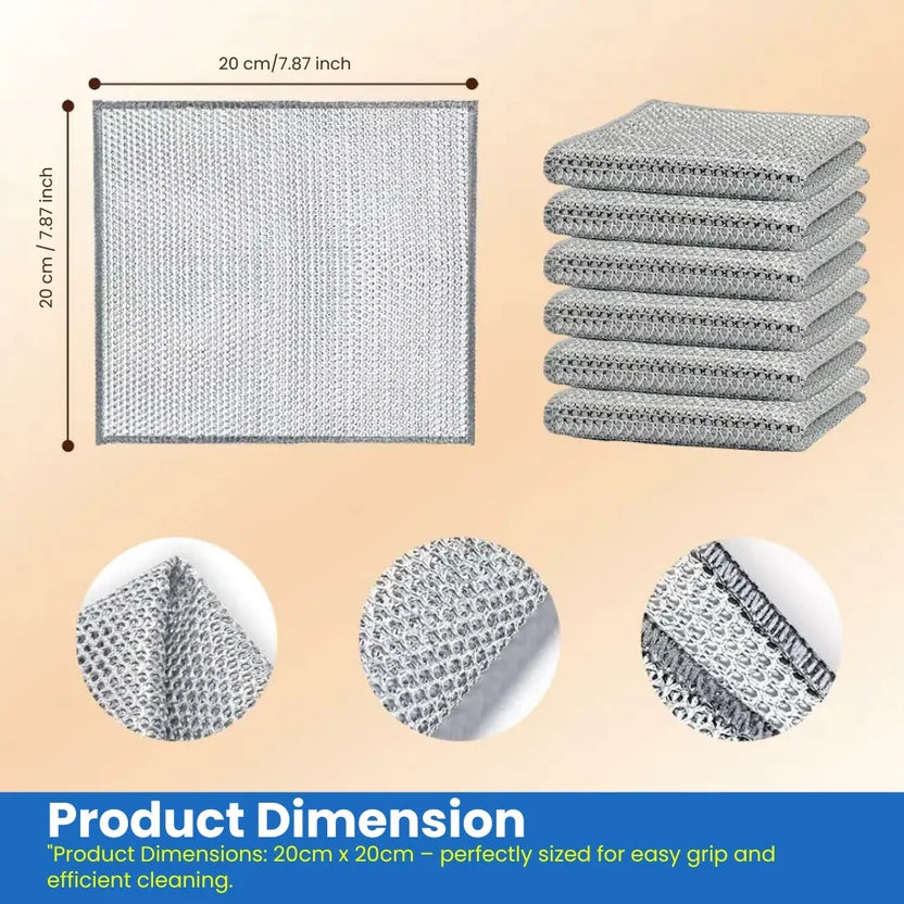 Multifunctional Wire Dish Cleaning Cloth (Buy 10 Get 10 Free – Pack of 20)