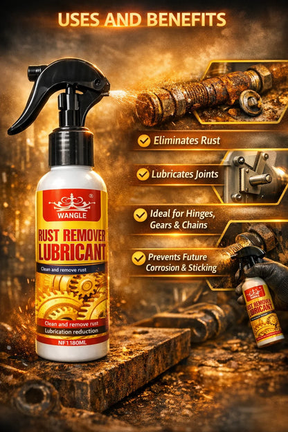 ⏳🏆Anti-Rust Lubricant Spray & Rust Remover-4| 🔥Buy 1 Get 1 Free🔥
