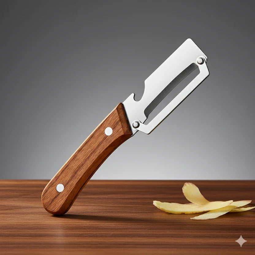 🏆 Last Day Special Price ! 🎉BUY 1 GET 1 FREE🎁 Thickened Stainless Steel Multi-Peeler – Heavy-Duty, Wide Blade, Bottle Opener 🍺