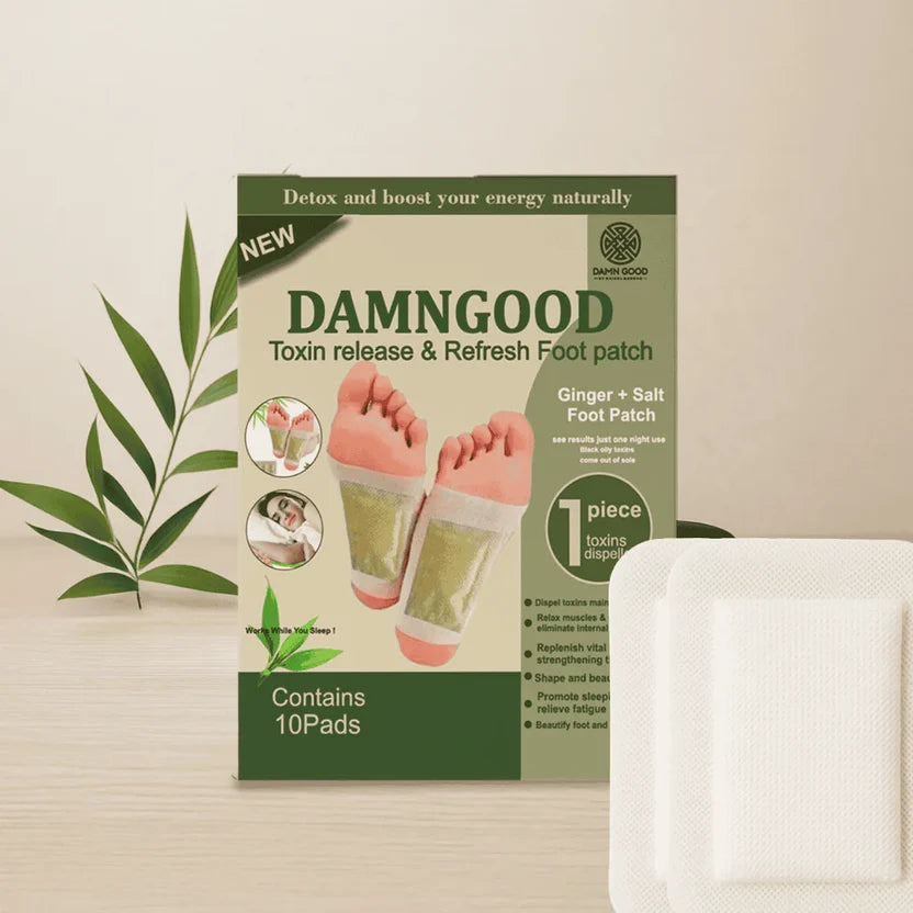 Detox Foot Patch- 10 Patches - Better Sleep, remove body toxins