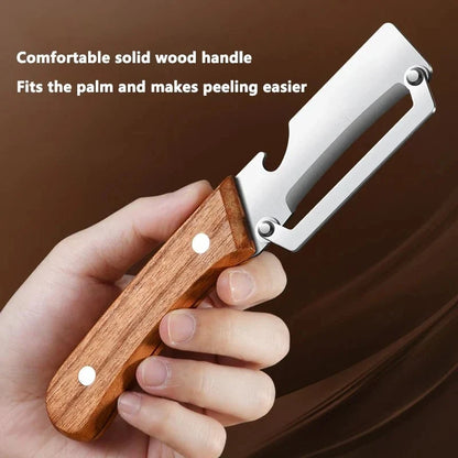 🏆 Last Day Special Price ! 🎉BUY 1 GET 1 FREE🎁 Thickened Stainless Steel Multi-Peeler – Heavy-Duty, Wide Blade, Bottle Opener 🍺