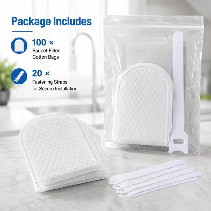 Universal, Splash-Proof Faucet Filter Set