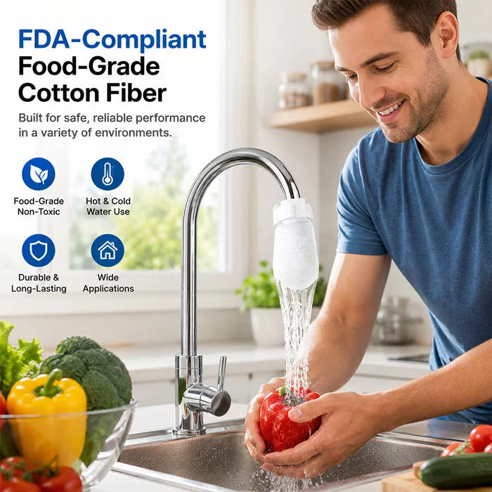 Universal, Splash-Proof Faucet Filter Set