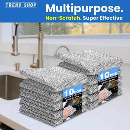 Multifunctional Wire Dish Cleaning Cloth (Buy 10 Get 10 Free – Pack of 20)