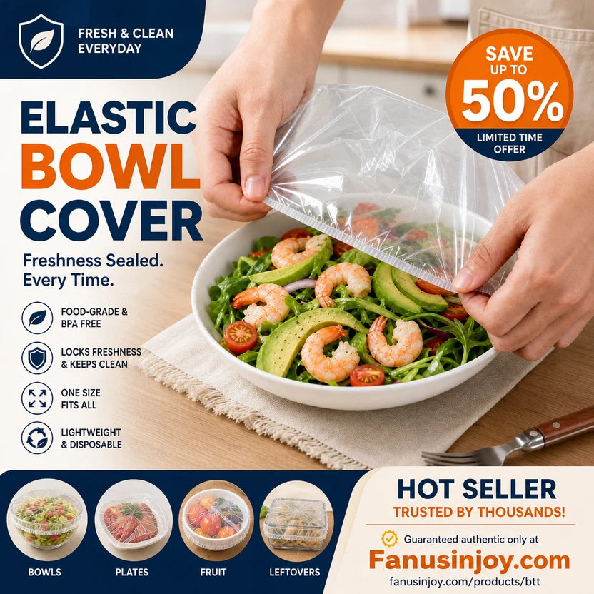 🔥Limited time 50% off！🥗Say goodbye to troublesome traditional cling film! 🍽️ Disposable Stretch Bowl Covers – Keep Food Fresh & Protected Easily