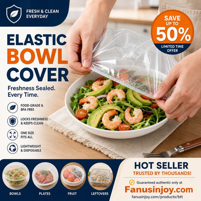 🔥Limited time 50% off！🥗Say goodbye to troublesome traditional cling film! 🍽️ Disposable Stretch Bowl Covers – Keep Food Fresh & Protected Easily